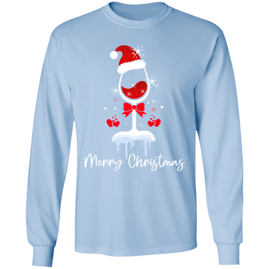 Festive Stemware | Christmas LS T-Shirt