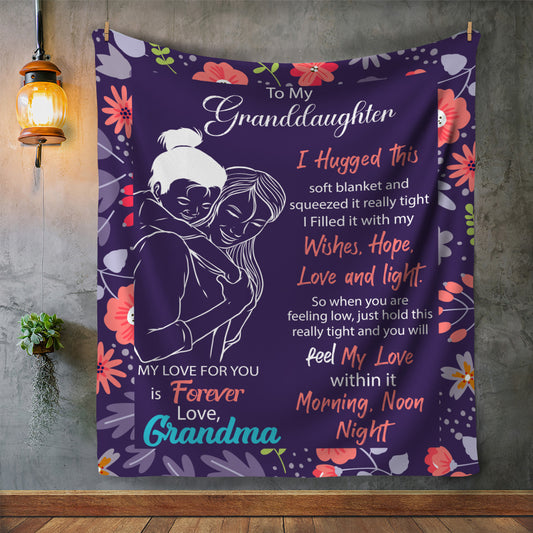 Grandma To Granddaughter | Purple Blanket