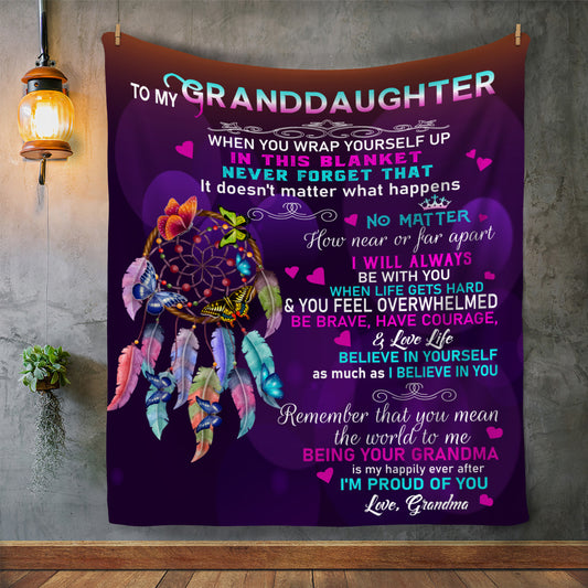 Grandma To Granddaughter | Dreamcatcher Blanket