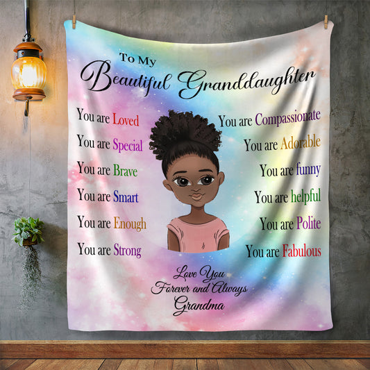Grandma To Granddaughter Blanket (Ver. 1)
