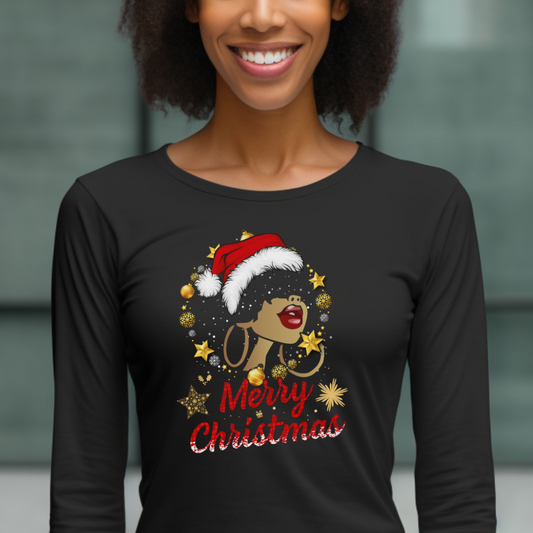 Afro Festive | Christmas LS T-Shirt