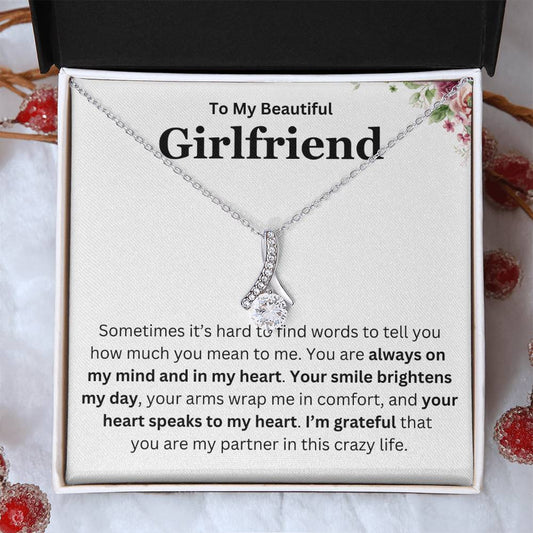 To My Beautiful Girlfriend | Heart Speaks - Alluring Beauty Necklace