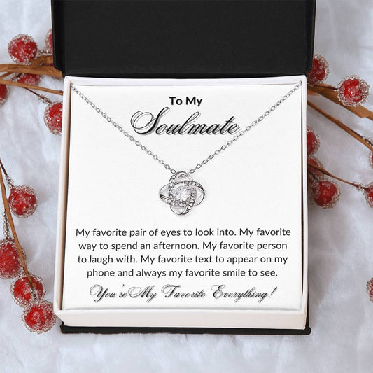 To My Soulmate | My Favorite - Love Knot Necklace