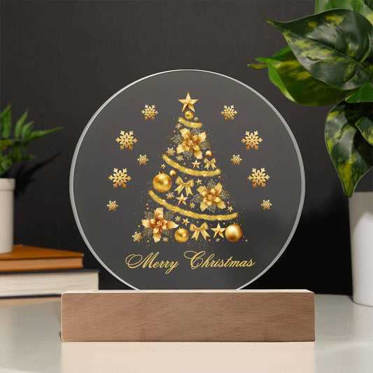 Festive Tree | Christmas Acrylic Plaque