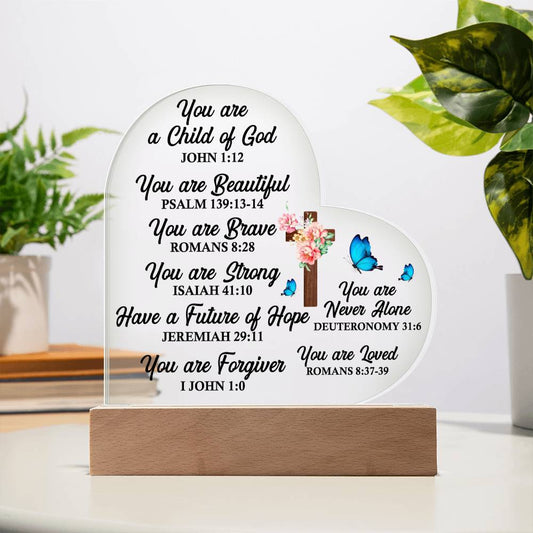 Bible Inspiration | Heart Acrylic Plaque