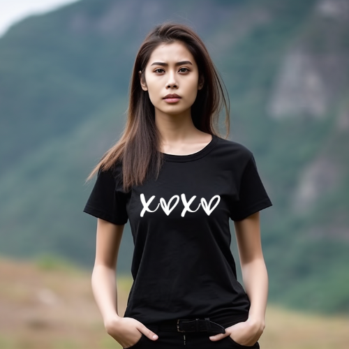 XOXO | White Text | Unisex T-shirt