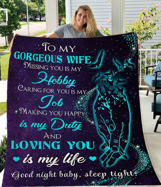 To My Wife | Hand Hold Blanket (60x80)