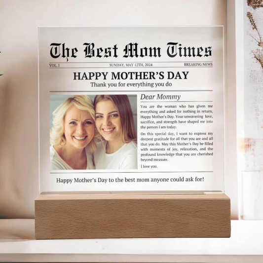 The Best Mom Times | Personalized Picture Acrylic | Mother's Day